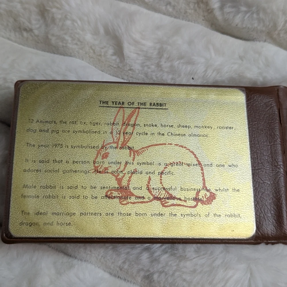 Vintage 1975 Year Of The Rabbit Coin Set